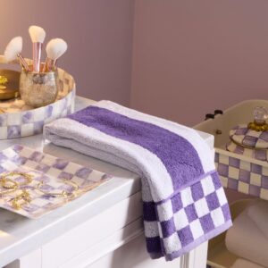 Stripe Towel – Plum, Hand Towel
