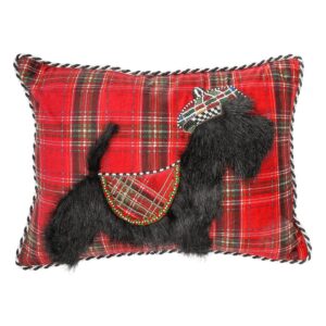 Tartan Scottie Lumbar Pillow