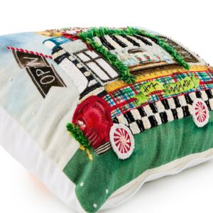 Hot Cocoa Food Truck Lumbar Throw Pillow
