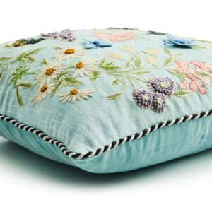 Floral & Bee Throw Pillow – Floral & Bee, Square Pillow