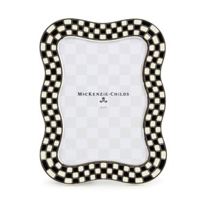 Wavy Check Silver Plated Frame