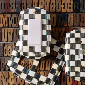 Courtly Check Switch Plate – Courtly Check, Single Rocker Switch