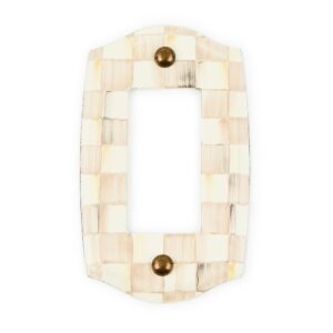 Mocha Check Switch Plate – Mocha Check, Single Rocker Switch