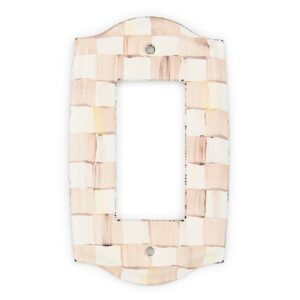 Mocha Check Switch Plate