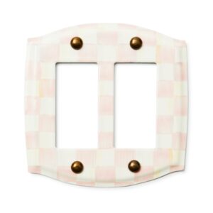 Rosy Check Switch Plate – Rosy Check, Double Rocker Switch