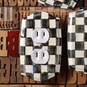 Courtly Check Switch Plate – Courtly Check, Double Outlet Cover