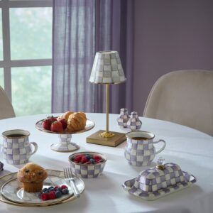 Mocha Check LED Rechargeable Cafe Table Lamp – Sterling Check