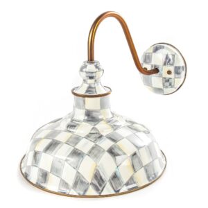 Sterling Check 12″ Barn Sconce