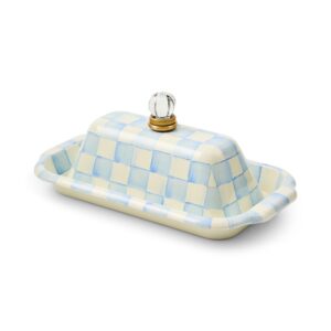 Emerald Check Butter Box – Sky Check