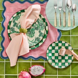 Emerald English Garden Enamel Dinnerware – Emerald English Garden, Charger Plate