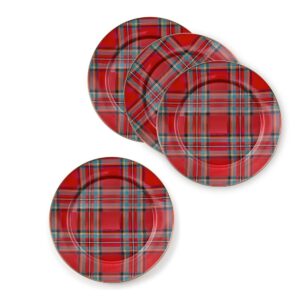 Tartastic Red Dinnerware, Set of 4 – Tartastic Red, Charger, Set of 4