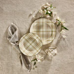 Latte Tartan Dinnerware – Latte Tartan, Charger Plate
