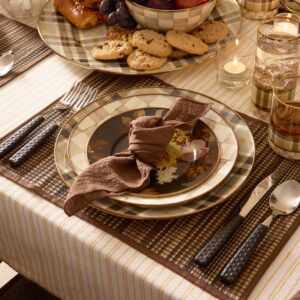 Tartan Mocha Dinnerware – Mocha Tartan, Charger Plate