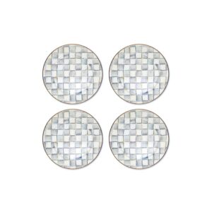 Check Dinnerware, Set of 4 – Sterling Check, Chargers, Set of 4