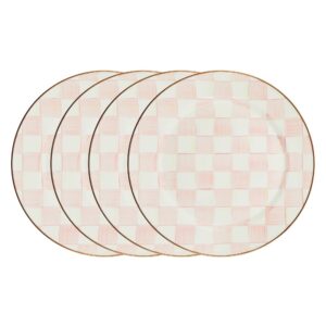 Check Dinnerware, Set of 4 – Rosy Check, Chargers, Set of 4