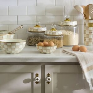 Mocha Check Enamel Everyday Bowl – Mocha Check, Extra Small