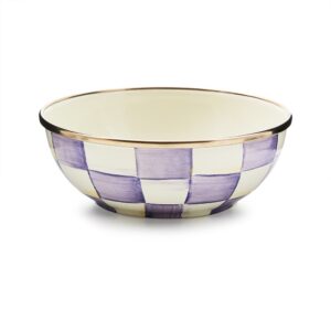 Violet Check Enamel Everyday Bowl – Violet Check, Small