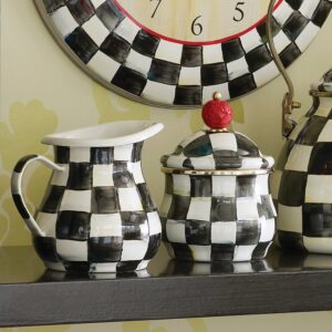 Sterling Check Lidded Sugar Bowl – Courtly Check