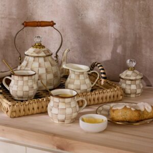 Courtly Check Creamer – Mocha Check