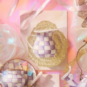 Courtly Check Creamer – Violet Check