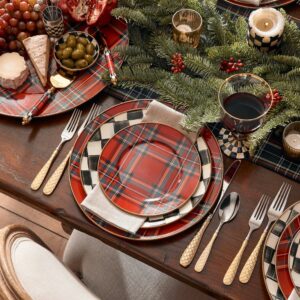 Red Tartastic Dinnerware – Red Tartastic, Salad Plate
