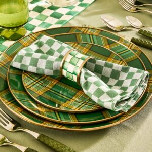 Tartan Green Dinnerware – Green Tartan, Salad Plate