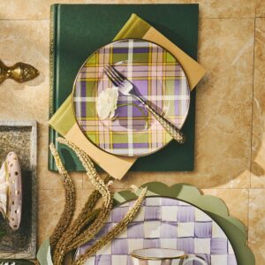 Tartan Violet Dinnerware – Violet Tartan, Salad Plate