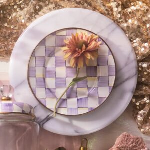Violet Check Dinnerware – Violet Check, Salad Plate