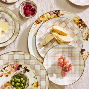 Wild Rose Brown Serving Platter – Wild Rose White