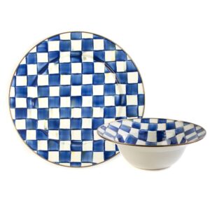 Courtly Check Serving Platter & Bowl Set – Royal Check