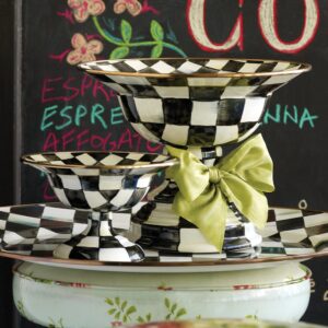 Check Enamel Compote – Courtly Check, Small