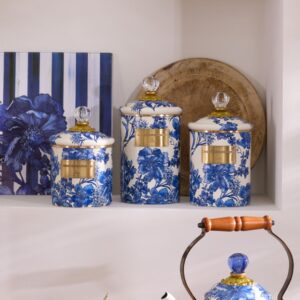 Royal English Garden Enamel Canisters – Royal English Garden, Small