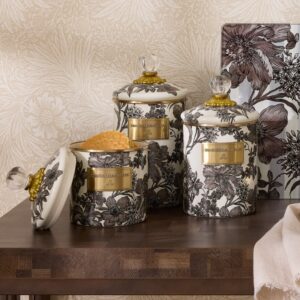 Sterling English Garden Enamel Canisters – Sterling English Garden, Small