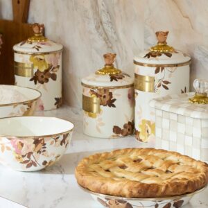 Wild Rose White Canisters – Wild Rose White, Small