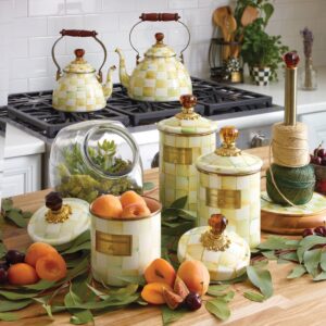 Parchment Check Medium Canister
