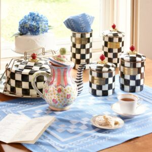 Courtly Check Enamel Canisters – Courtly Check, Medium