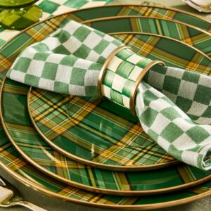 Tartan Green Dinnerware – Green Tartan, Dinner Plate