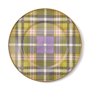 Tartan Violet Dinnerware