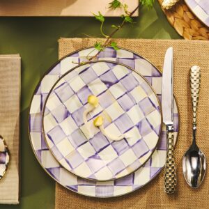Violet Check Dinnerware – Violet Check, Dinner Plate