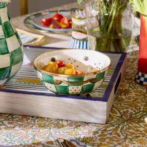 Check Colander – Emerald Check, Small