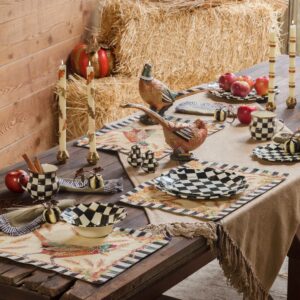 Enamel Salt & Pepper Shakers – Courtly Check, Small