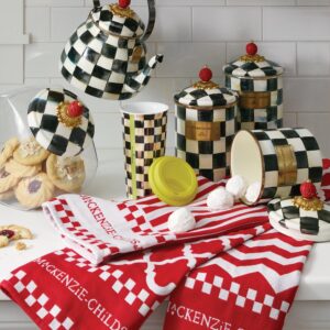 Cookie Jar with Emerald Check Lid – Courtly Check