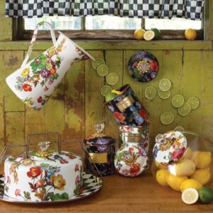 Cookie Jar with Emerald English Garden Lid – White Flower Market