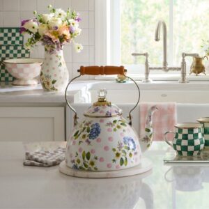 Floral Tea Kettle – Wildflowers Pink, 3 Quart