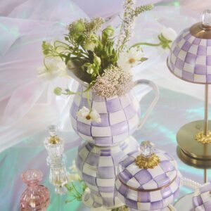 Wild Rose Brown Pitcher – Violet Check