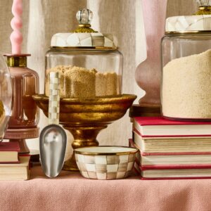 Rosy Check Pinch Bowl – Mocha Check