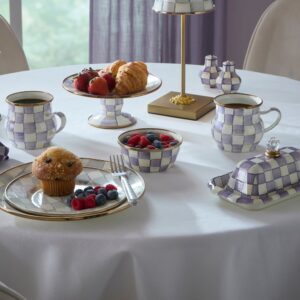 Rosy Check Pinch Bowl – Violet Check