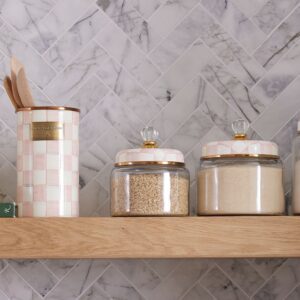 Rosy Check Kitchen Canisters – Rosy Check, Small