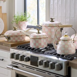 Rosy Check Cookware – Rosy Check, 2.5 Qt. Saucepan