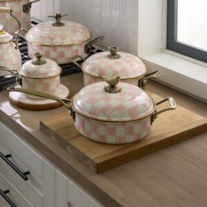 Rosy Check Cookware – Rosy Check, 3 Qt. Saute Pan